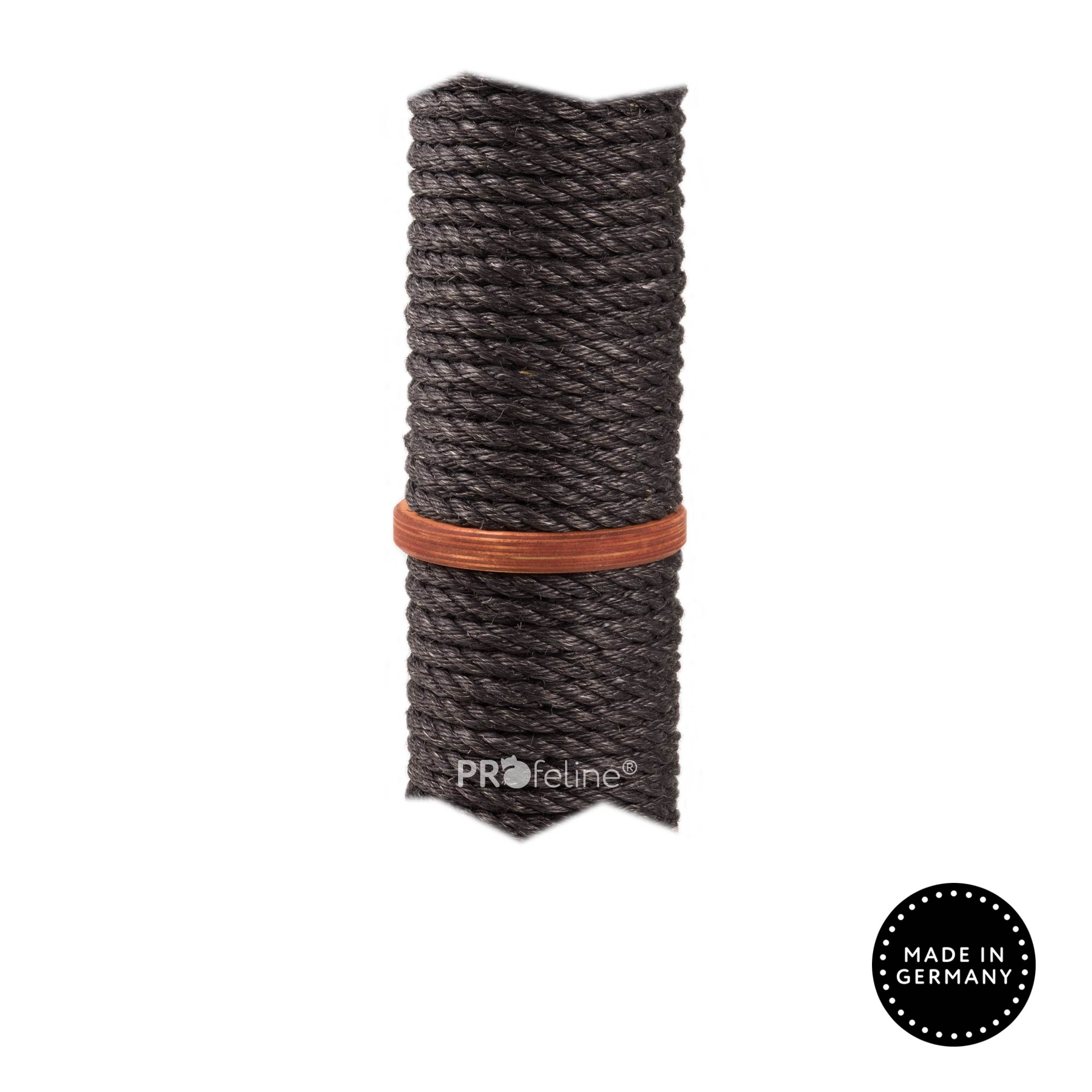 Wood finish Cherry, Sisal Black