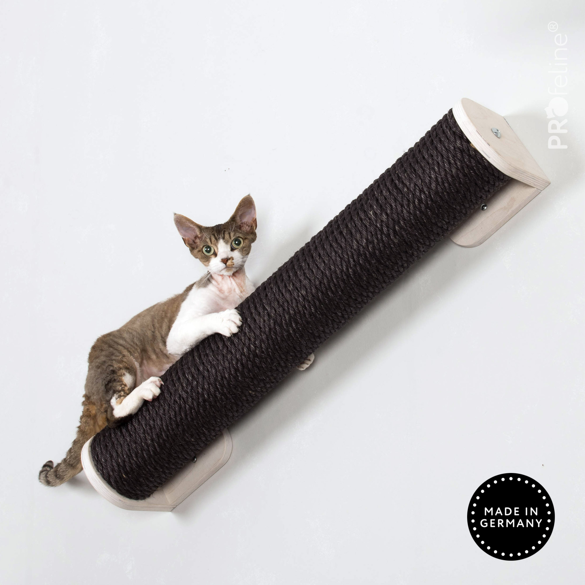 Catwalk Posts Katzen Wandgestaltung Kratzstamm schwarz