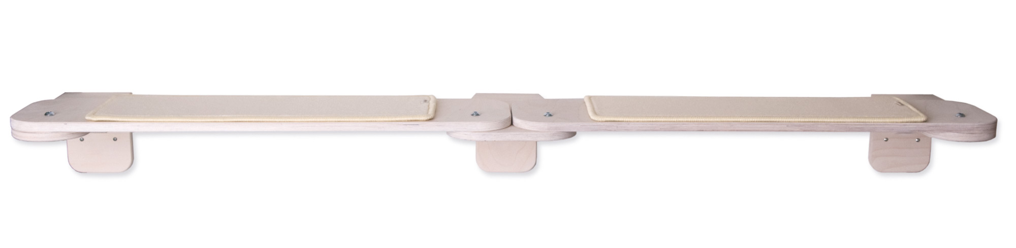 Catwalk Sally Holzfarbe Weiss Teppich Sand