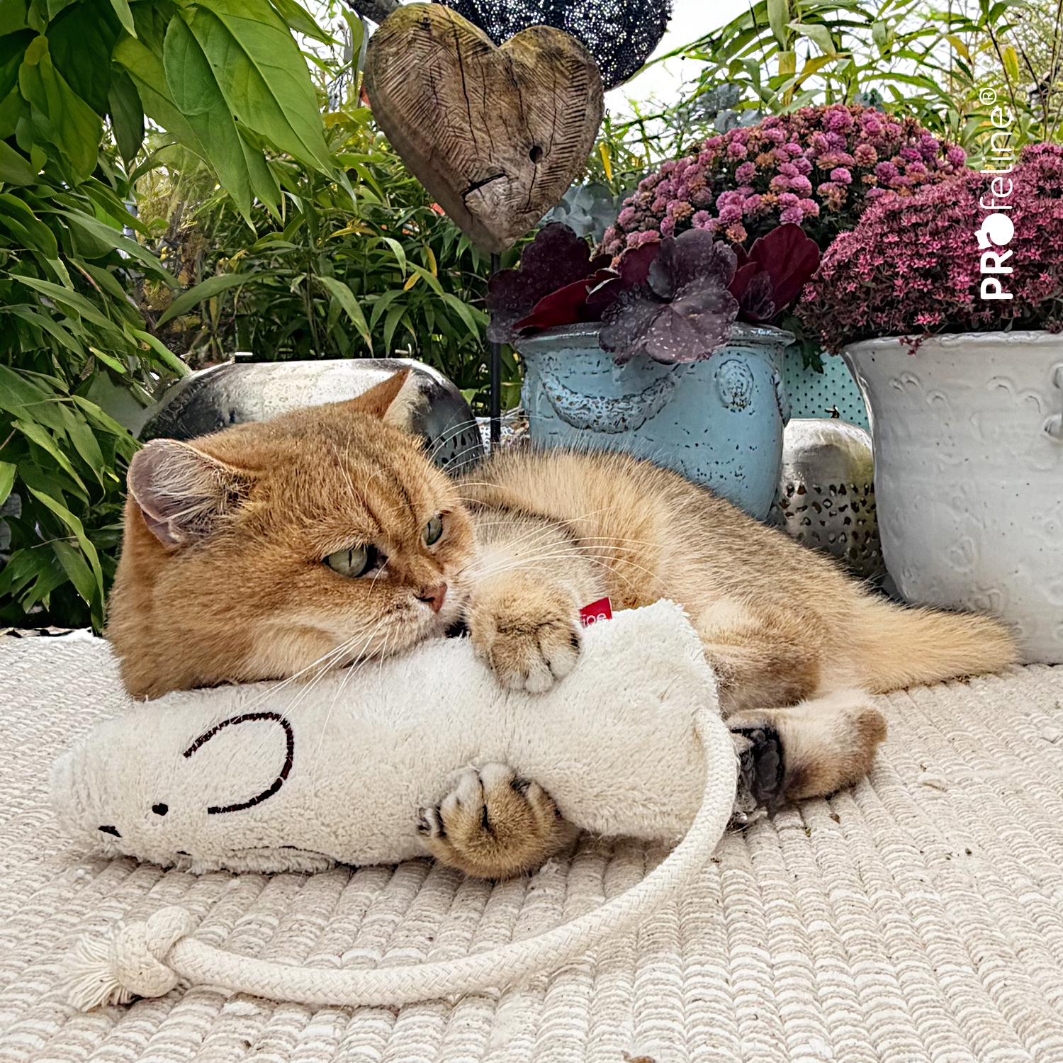 Profeline - Mouse Feline Washable / Refillable Katzenspielzeug grosse Maus waschbar