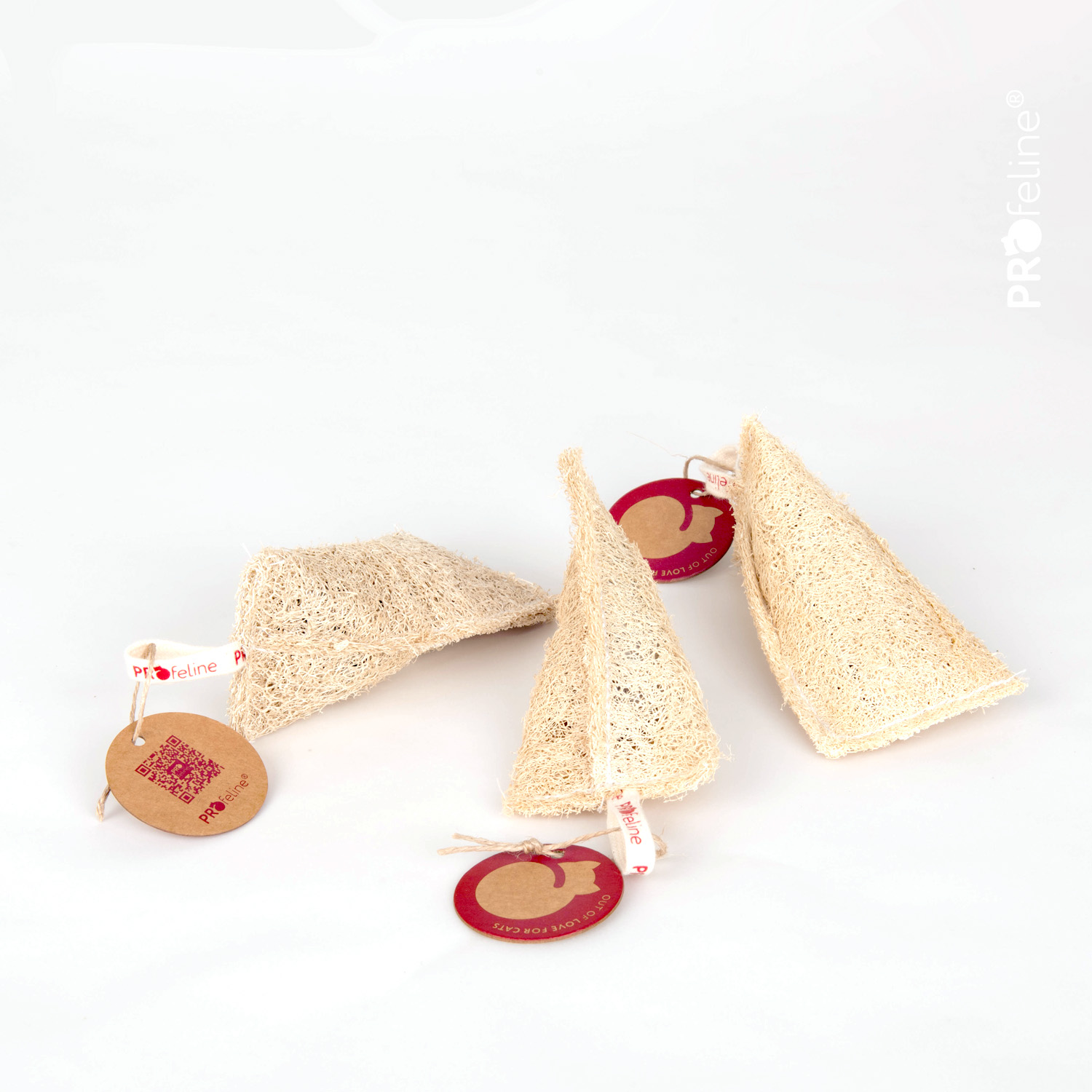 Loofah Tube - Catnip Dental Toy