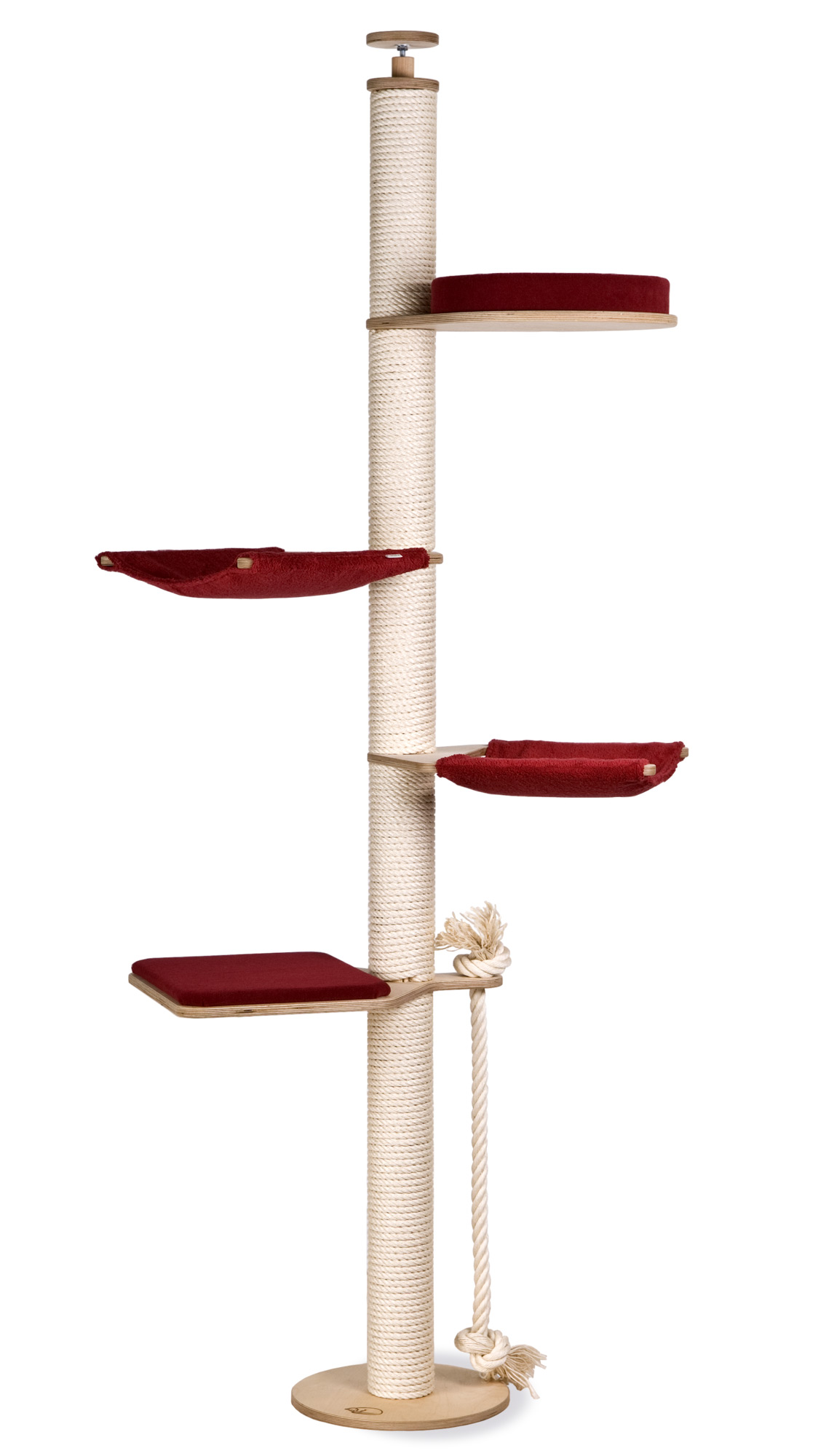 Ceiling Cat Tree Model Paula Deckenspanner Paula rot