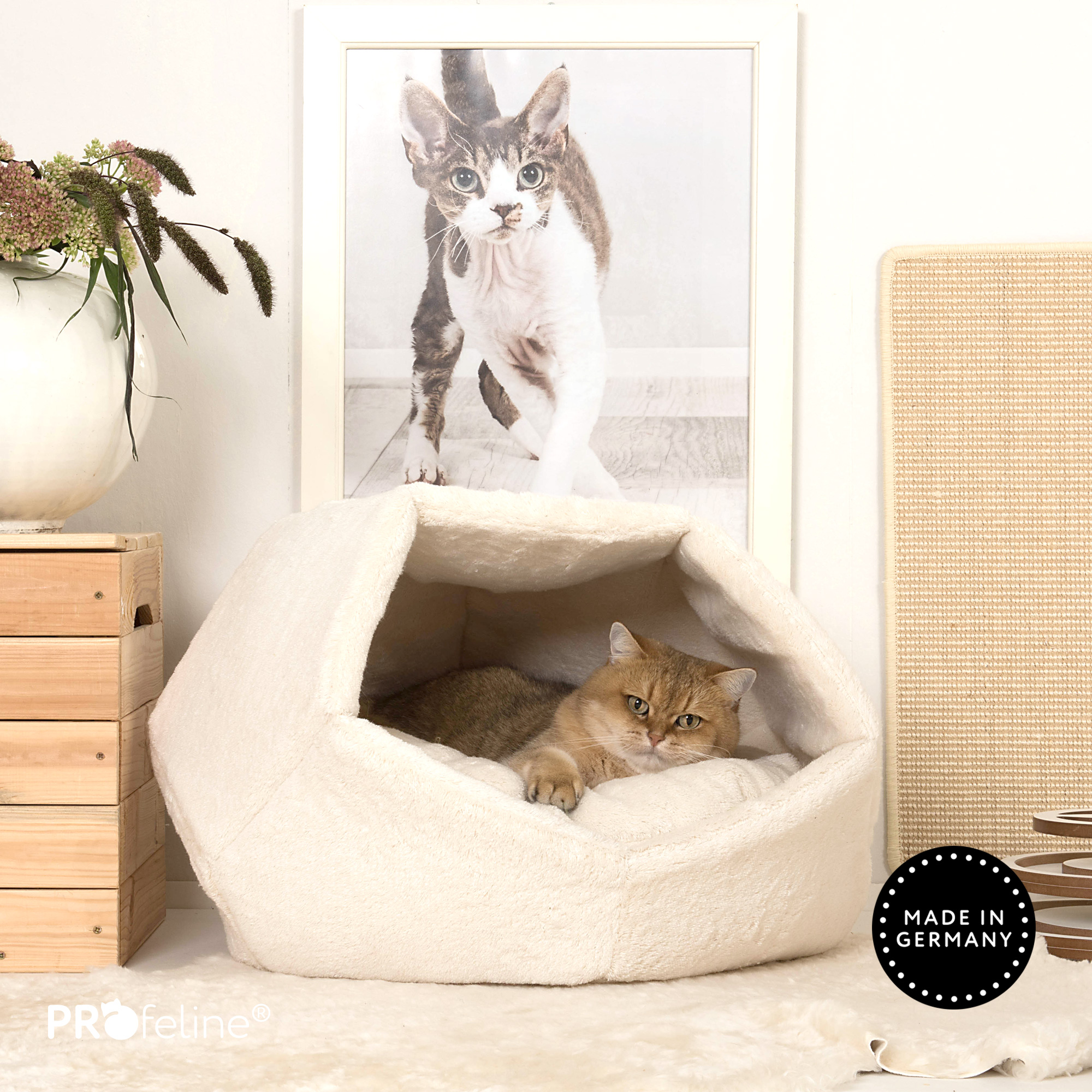Cat Cave Big Cubby House Katzenhaus gross Baumwolle