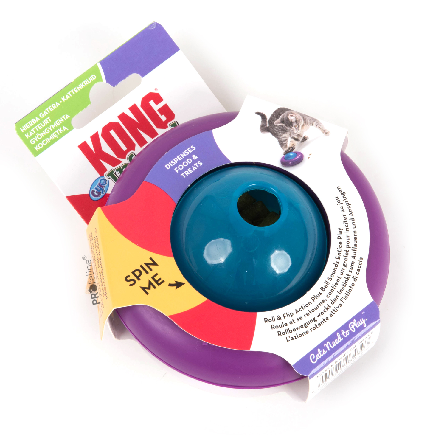 KONG - Infused Cat Gyro Kong Infused Cat Gyro Snack Spender