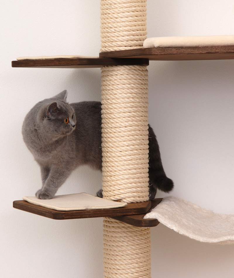 Kratzbaum Vincent Eiche, Teppich Natur / Oak, Carpet Cover Natural