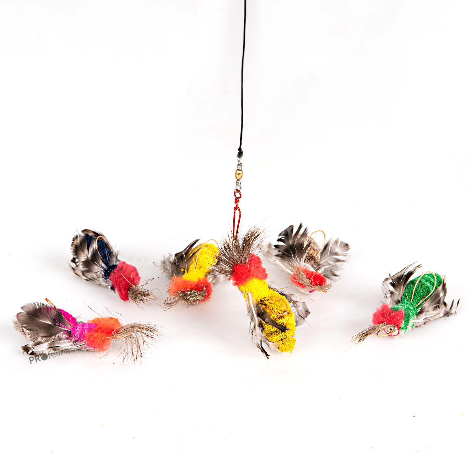 Creepy Crawlies Refill Twin-Pack Kleine Hirschhaaranhänger für Katzenangeln