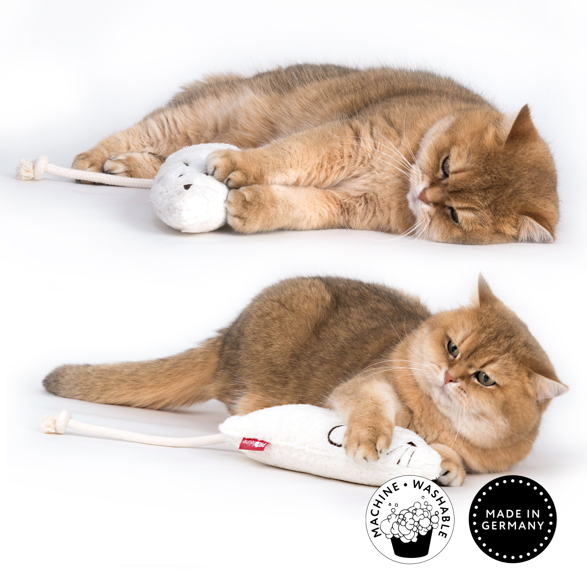 Profeline - Mouse Feline Washable / Refillable Katzenspielzeug Maus Feline nachfüllbar