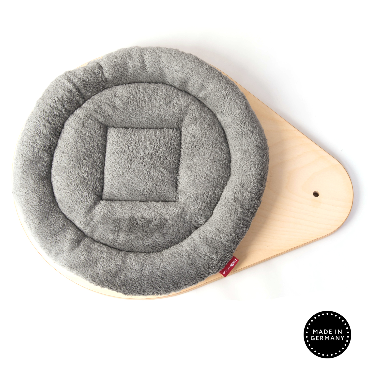 Kratzbaum Liegeebene mit waschbaren Kissen grau