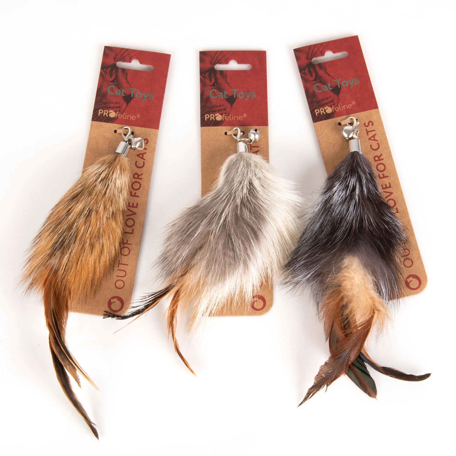 Fluffy Nub Refill Katzenshop Fellanhaenger mit Federn