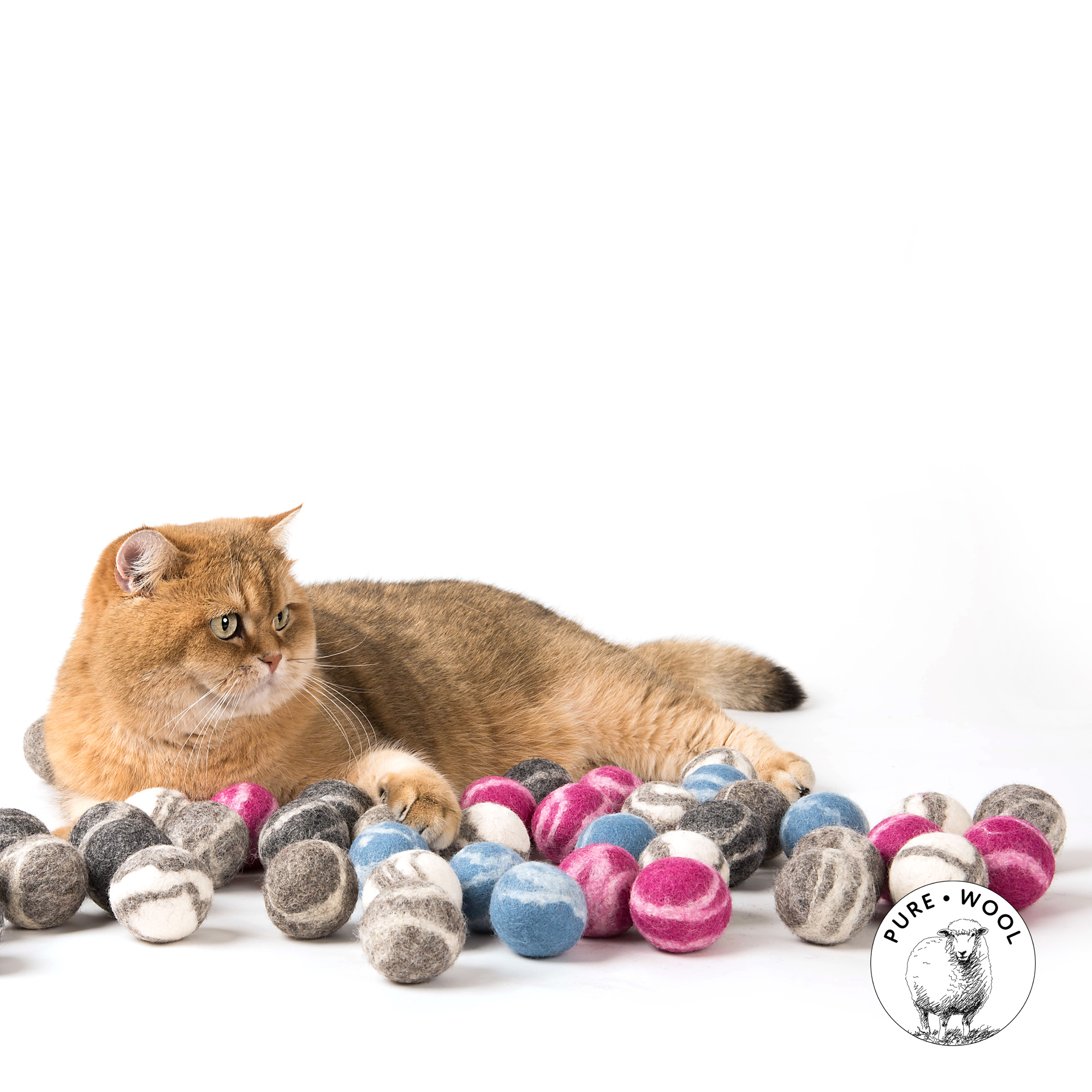 cat-toy-felted-balls-rollingstones-1 Profeline - Felted RollingStones Grey