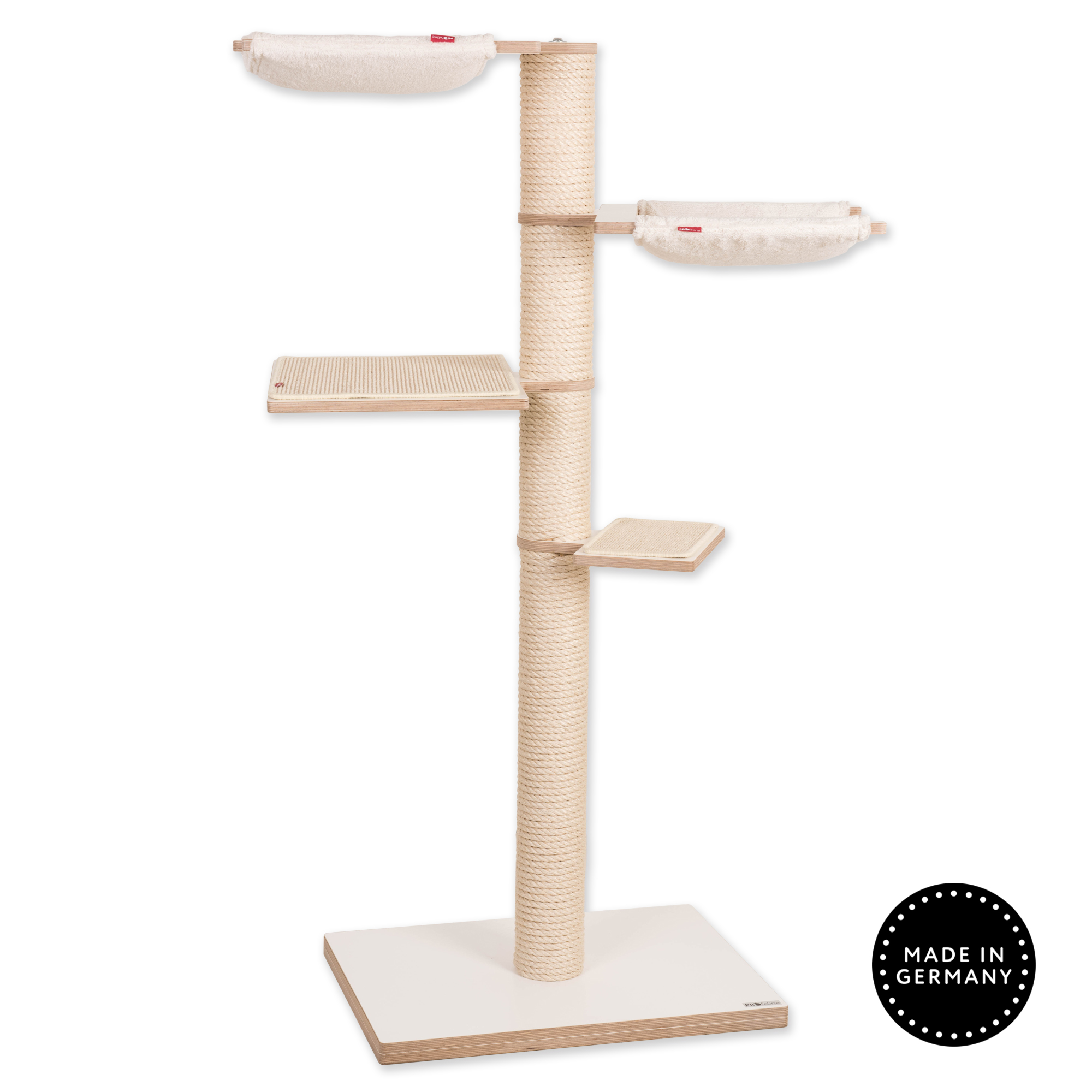 PURE Cat Tree Dormo Sisal rope, Sisal Carpet, hammocks natural