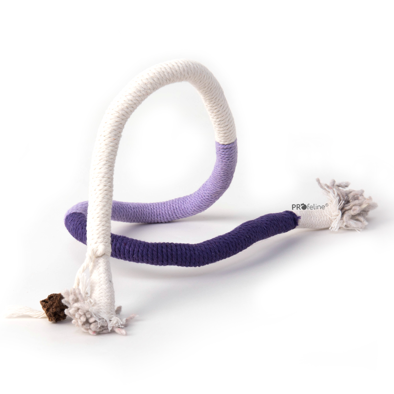 Cotton Play Rope Katzenspielzeug Baumwollkordel mit Matatabi Frucht lila