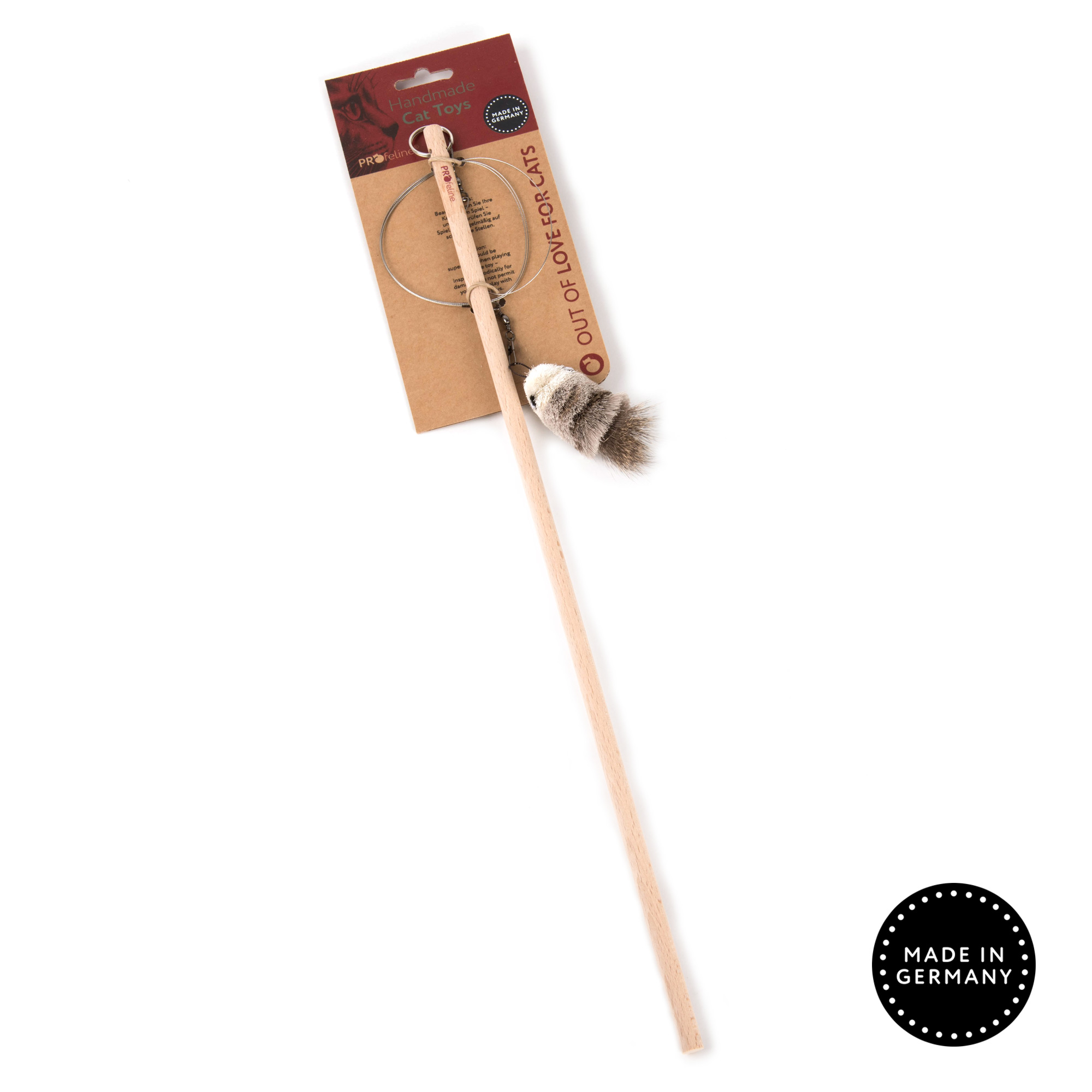 Profeline - Cat Rod Woody Swirl Katzenangel nachhaltig Holz