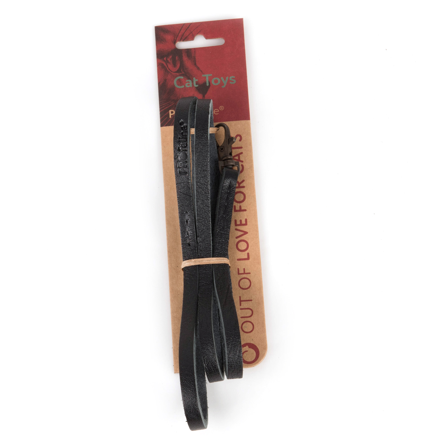 Lederangel mit Karabiner für Wechselanhänger