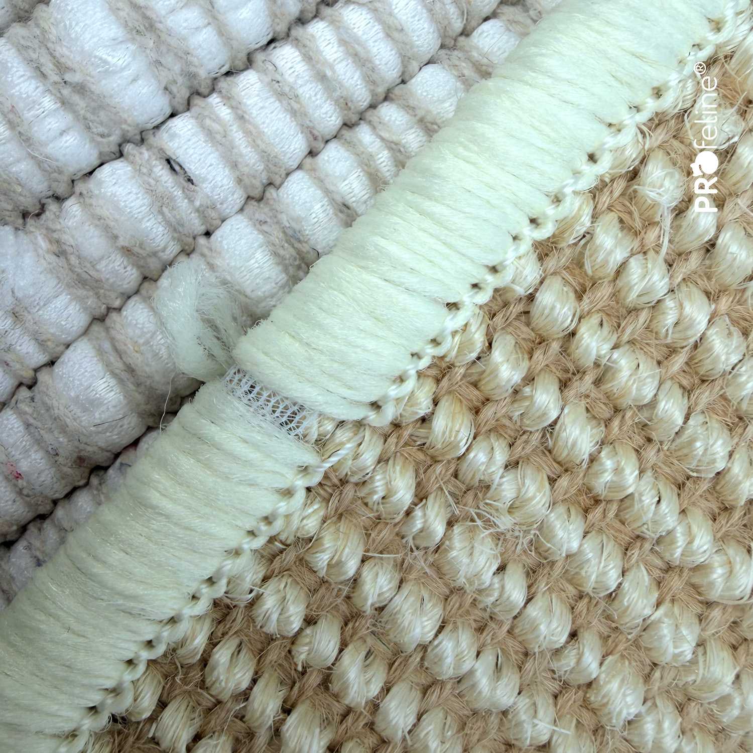 Sisal carpet 47 x 39 cm Creme / B-Grade