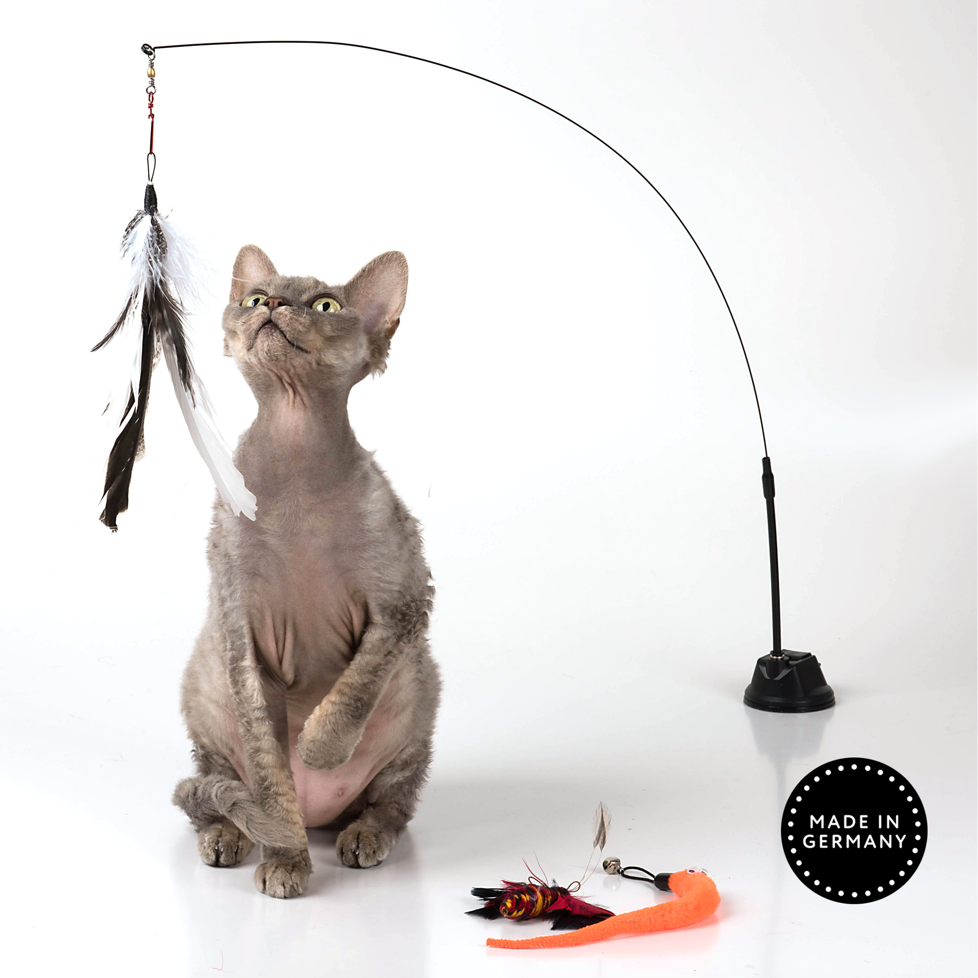 Profeline - Self Play Cat Toy Set Interaktives Katzenagel Set Saugnapf