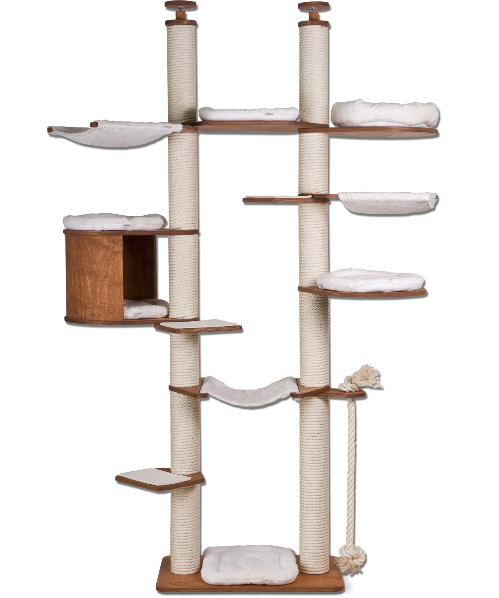 Ceiling Cat Tree Model Vigo Deckenhoher Kratzbaum Waschbare Kissen