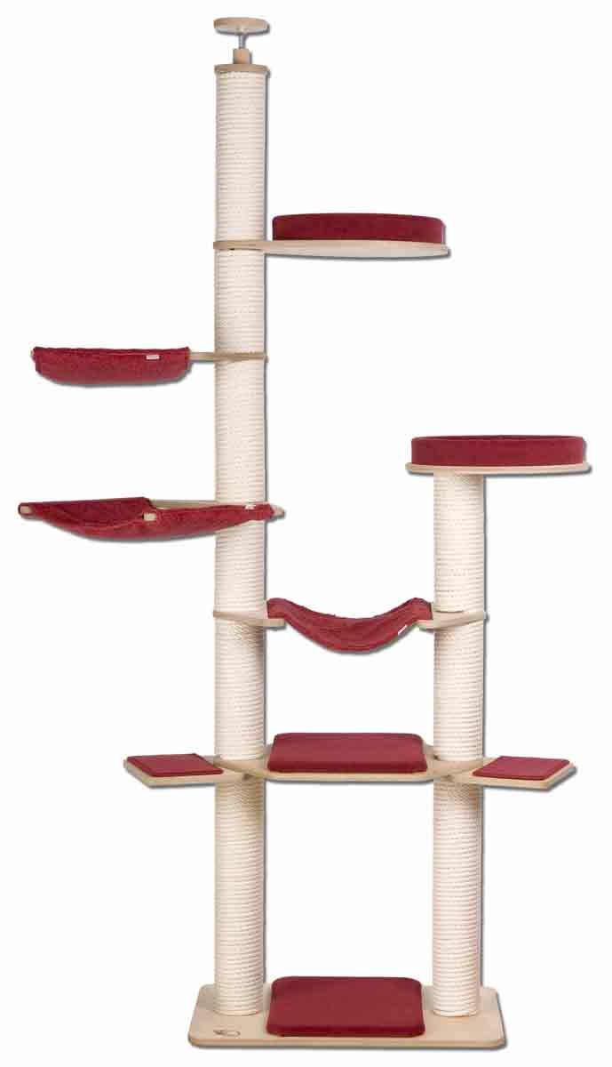Ceiling Cat Tree Model Rebecca Deckenspanner rot Rebecca gross rot