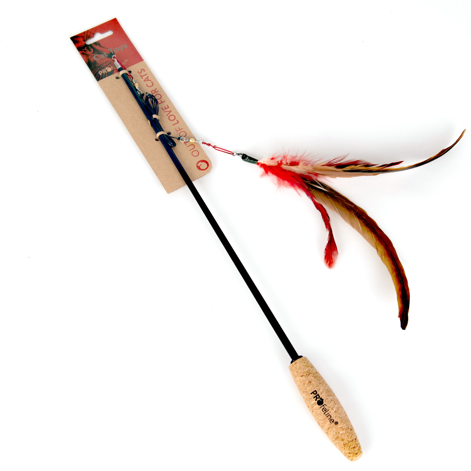 Extendable Telescopic Cat Wand for Interactive Play